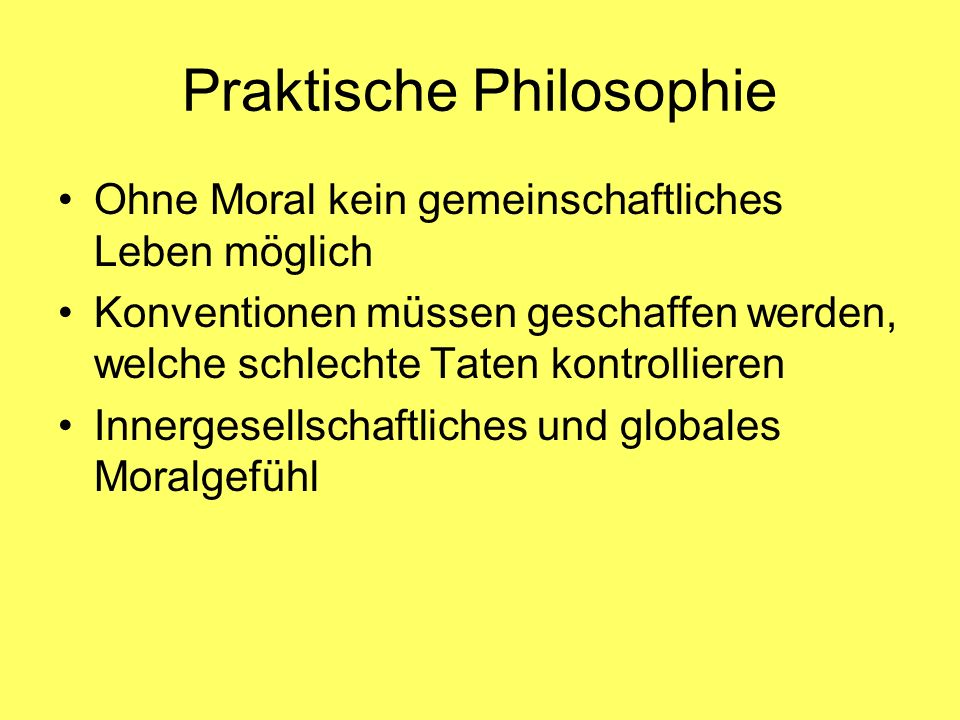 Praktische Philosophie