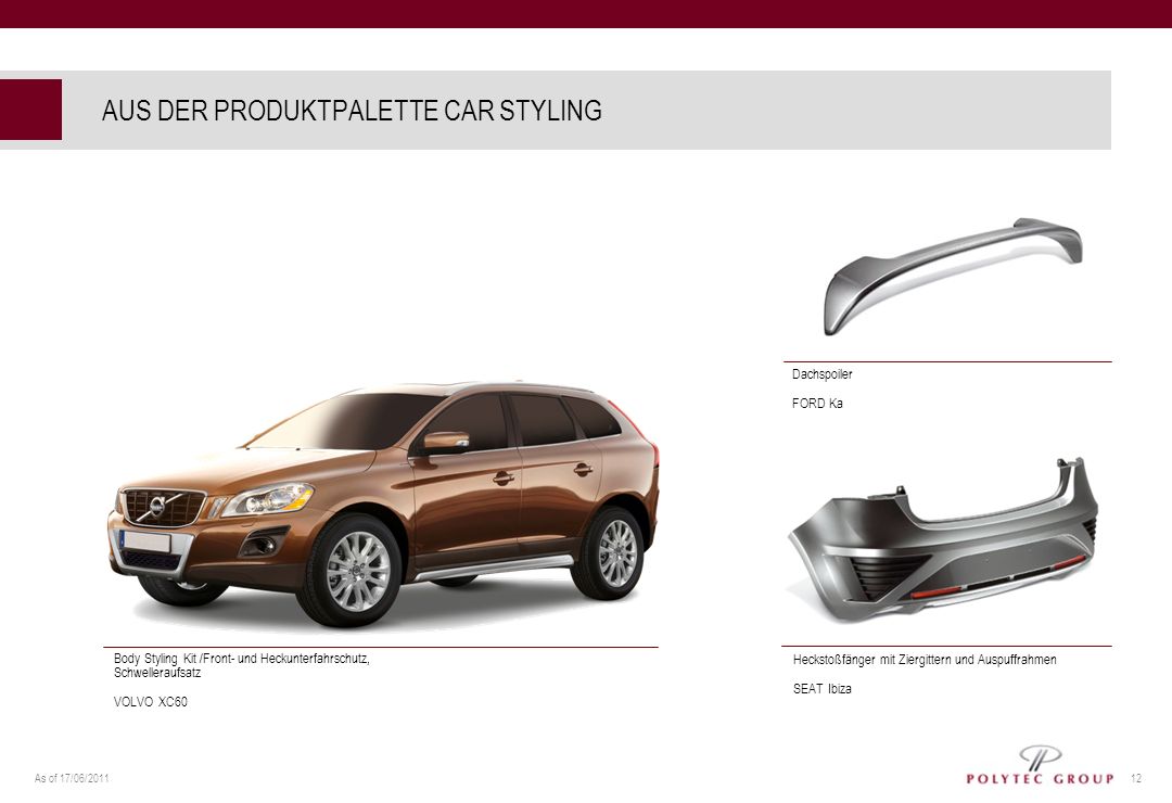 AUS DER PRODUKTPALETTE CAR STYLING