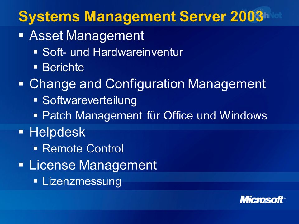 Systems Management Server 2003