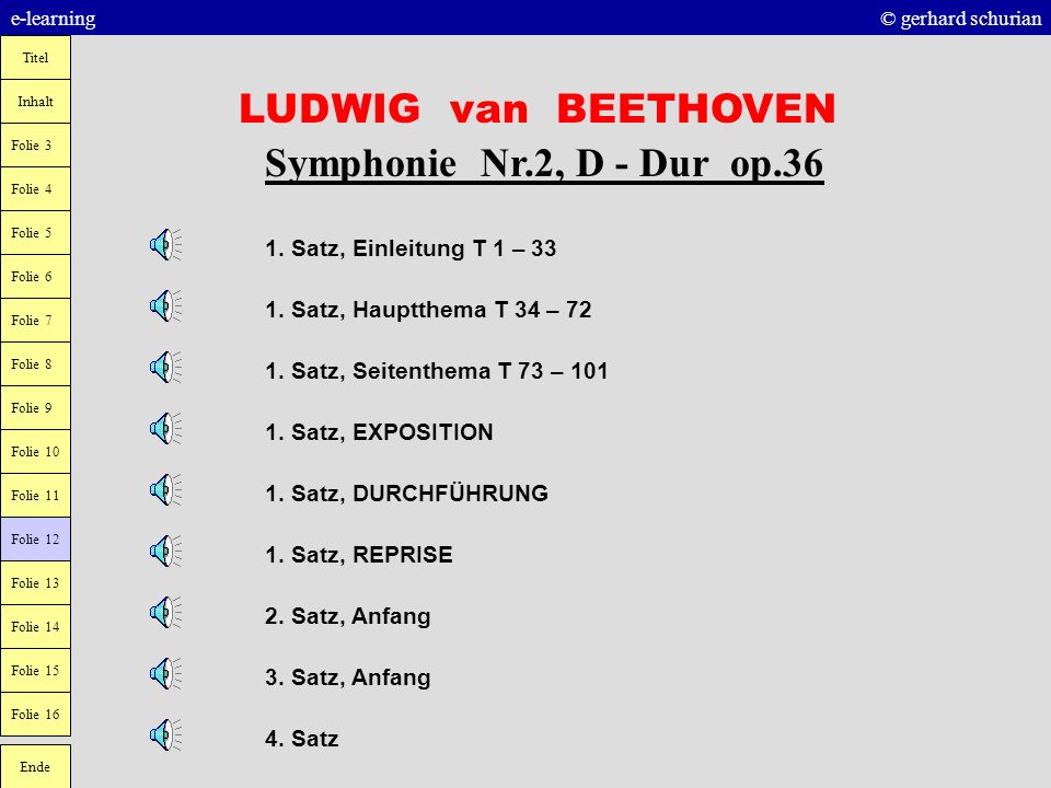 LUDWIG van BEETHOVEN Symphonie Nr.2, D - Dur op.36