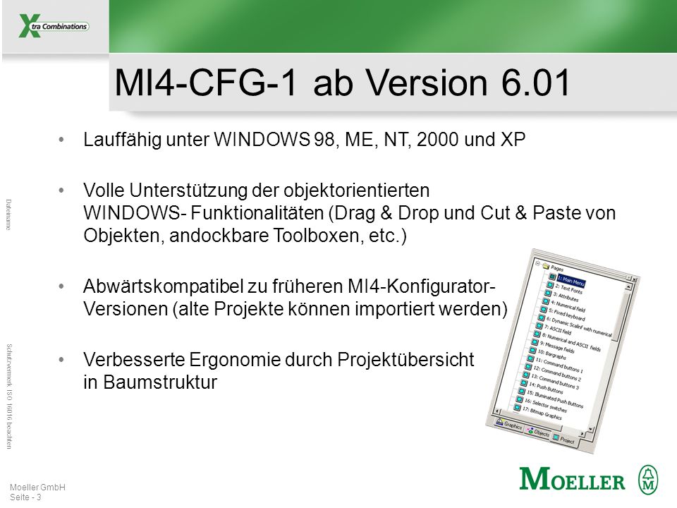 MI4-CFG-1 ab Version 6.01 Lauffähig unter WINDOWS 98, ME, NT, 2000 und XP.