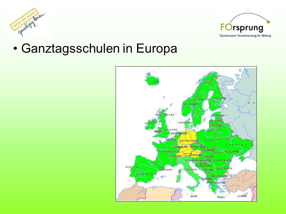 Ganztagsschulen in Europa