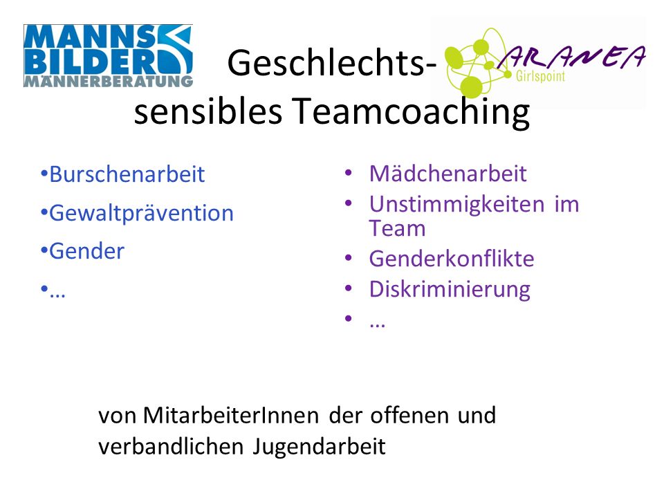 Geschlechts- sensibles Teamcoaching