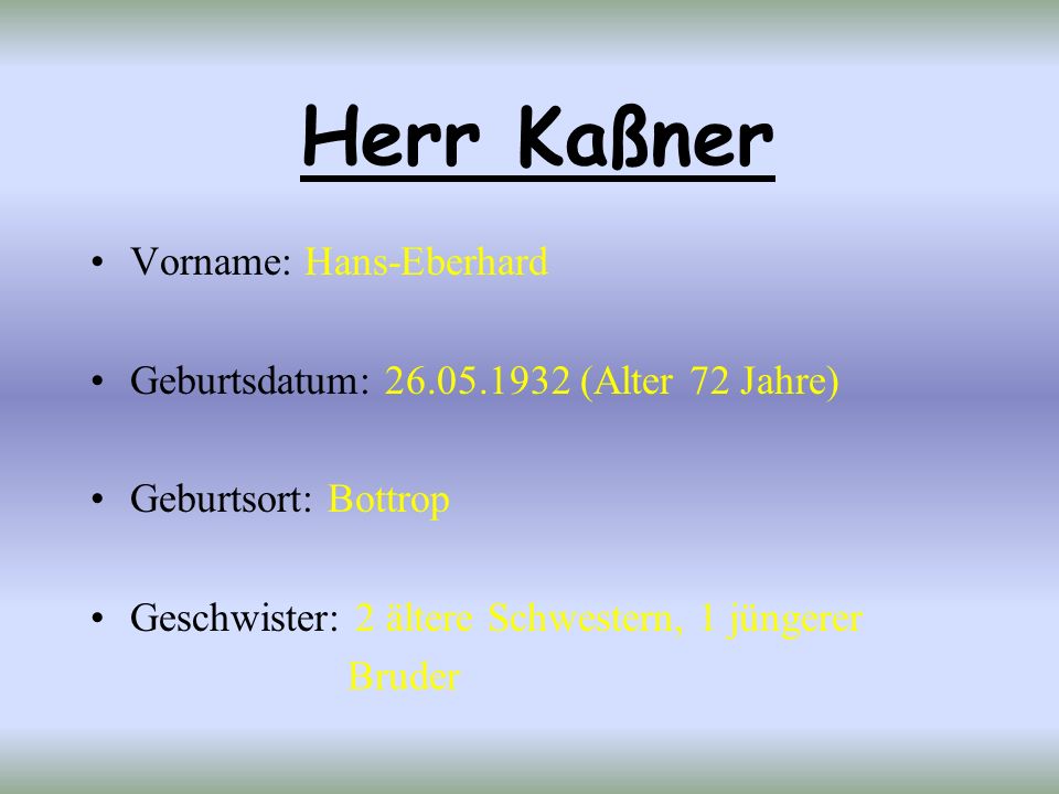 Herr Kaßner Vorname: Hans-Eberhard