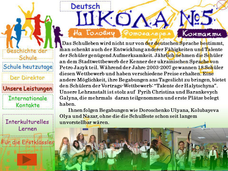 Deutsch Geschichte der Schule Schule heutzutage Der Direktor