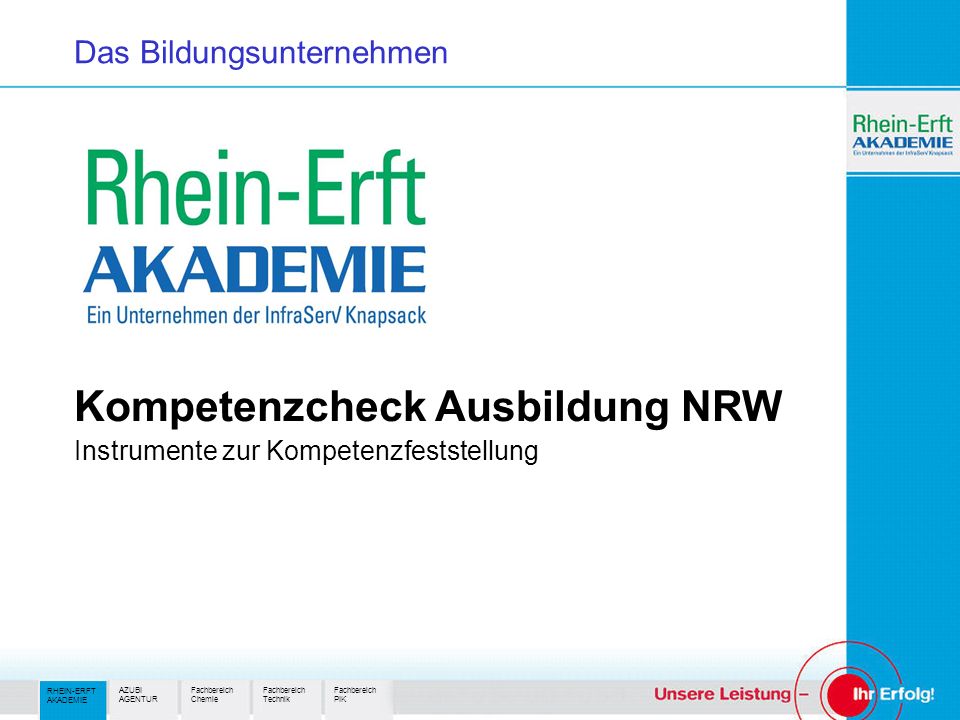 Kompetenzcheck Ausbildung NRW