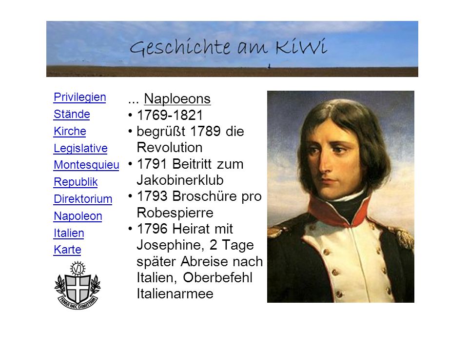 ... Naploeons begrüßt 1789 die Revolution Beitritt zum Jakobinerklub Broschüre pro Robespierre.