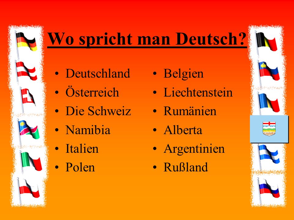 Wo spricht man Deutsch Deutschland Österreich Die Schweiz Namibia