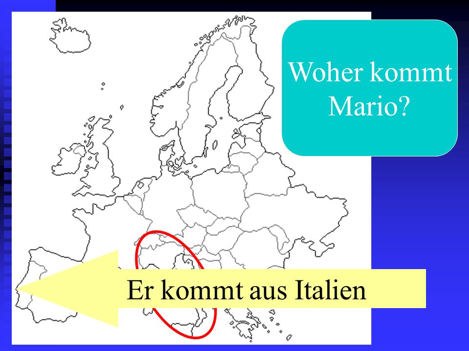 Woher kommt Mario Er kommt aus Italien