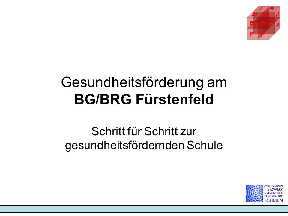 Gesundheitsförderung am BG/BRG Fürstenfeld