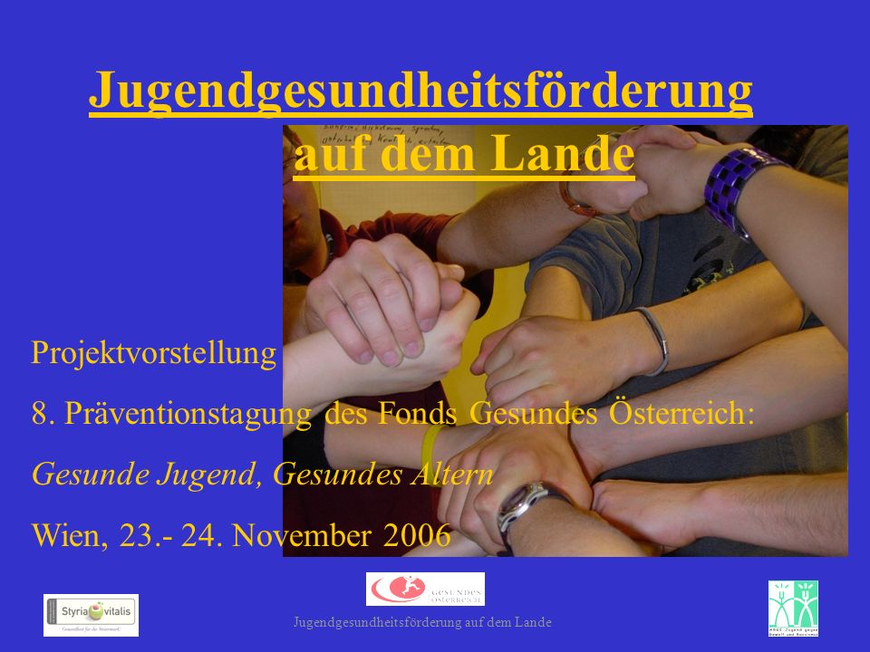 Jugendgesundheitsförderung auf dem Lande