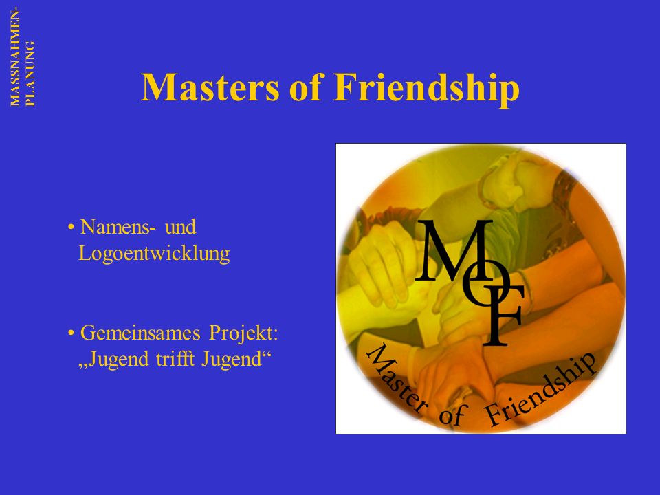 Masters of Friendship Namens- und Logoentwicklung