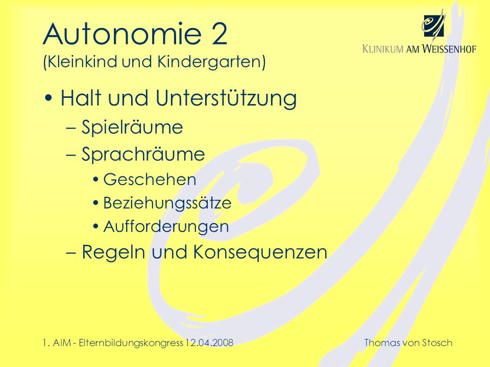 Autonomie 2 (Kleinkind und Kindergarten)