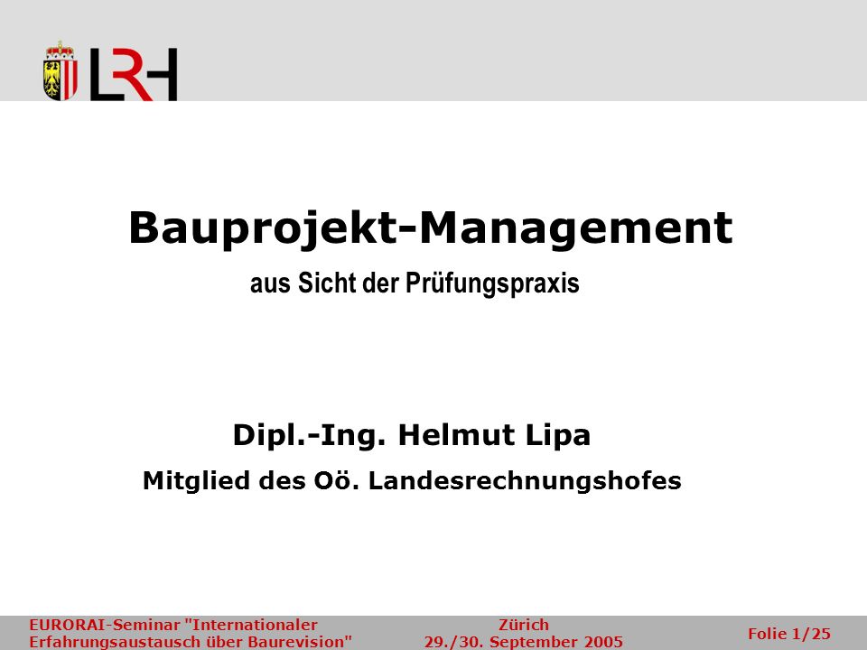Bauprojekt-Management