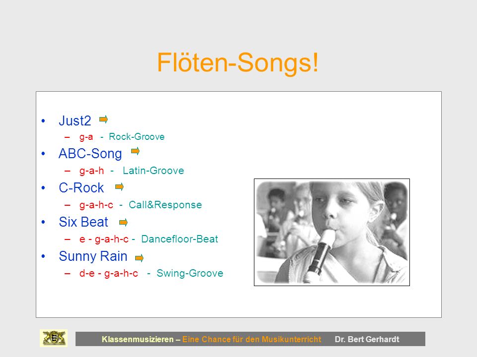 Flöten-Songs! Just2 ABC-Song C-Rock Six Beat Sunny Rain