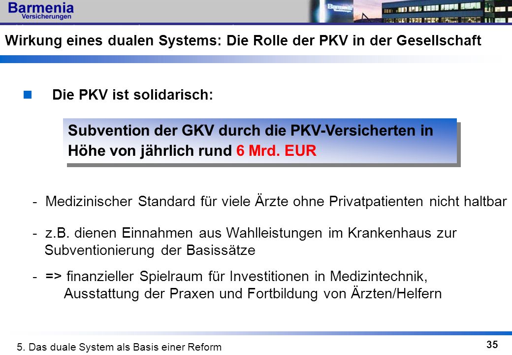 Wirkung eines dualen Systems: Die Rolle der PKV in der Gesellschaft