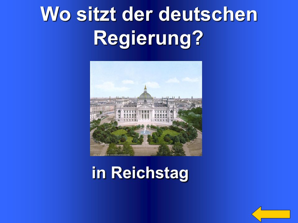 in Reichstag Wo sitzt der deutschen Regierung