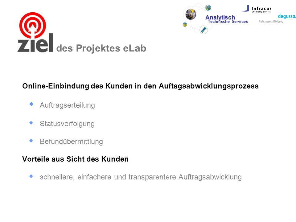Ziele des Projektes eLab