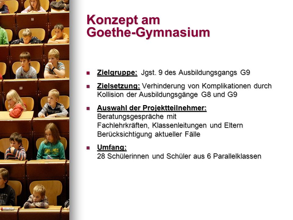 Konzept am Goethe-Gymnasium