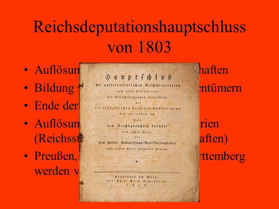 Reichsdeputationshauptschluss von 1803