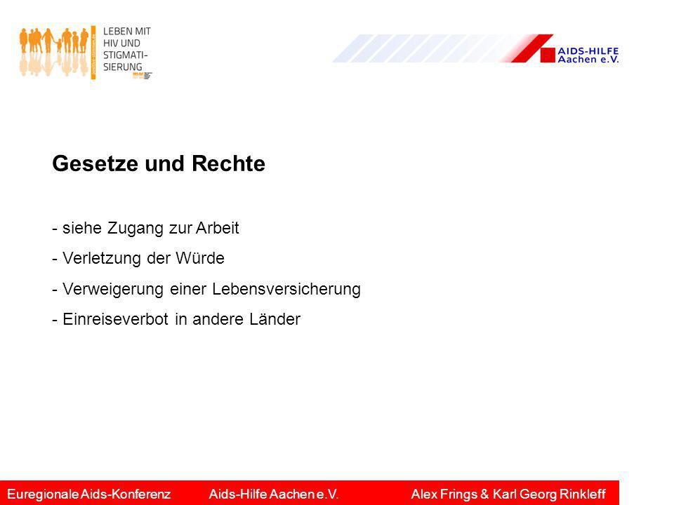 Gesetze und Rechte - siehe Zugang zur Arbeit - Verletzung der Würde