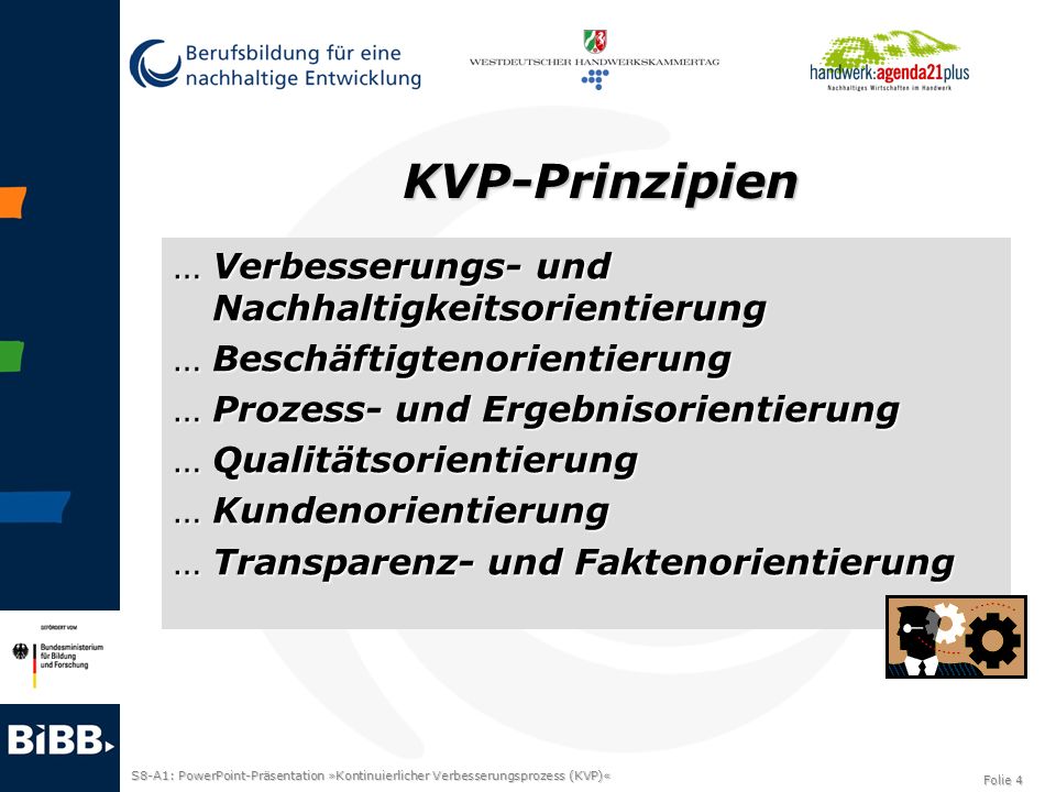 KVP-Prinzipien Verbesserungs- und Nachhaltigkeitsorientierung