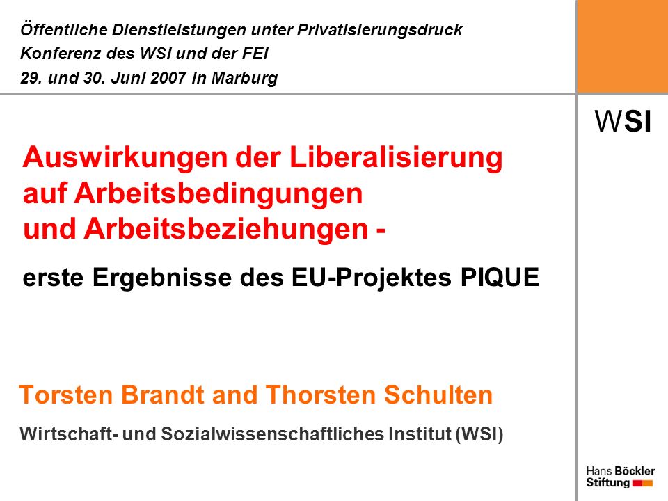 Torsten Brandt and Thorsten Schulten