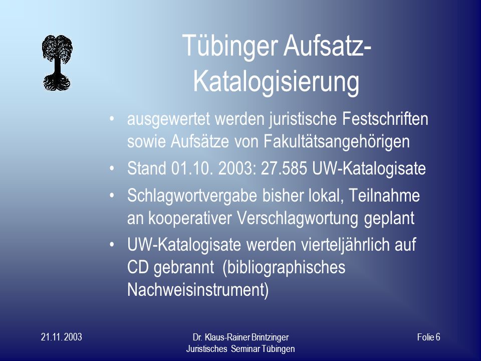 Tübinger Aufsatz-Katalogisierung