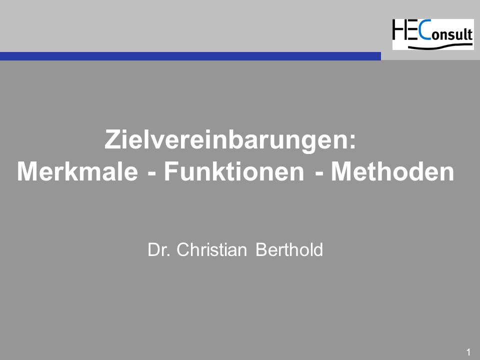 Merkmale - Funktionen - Methoden