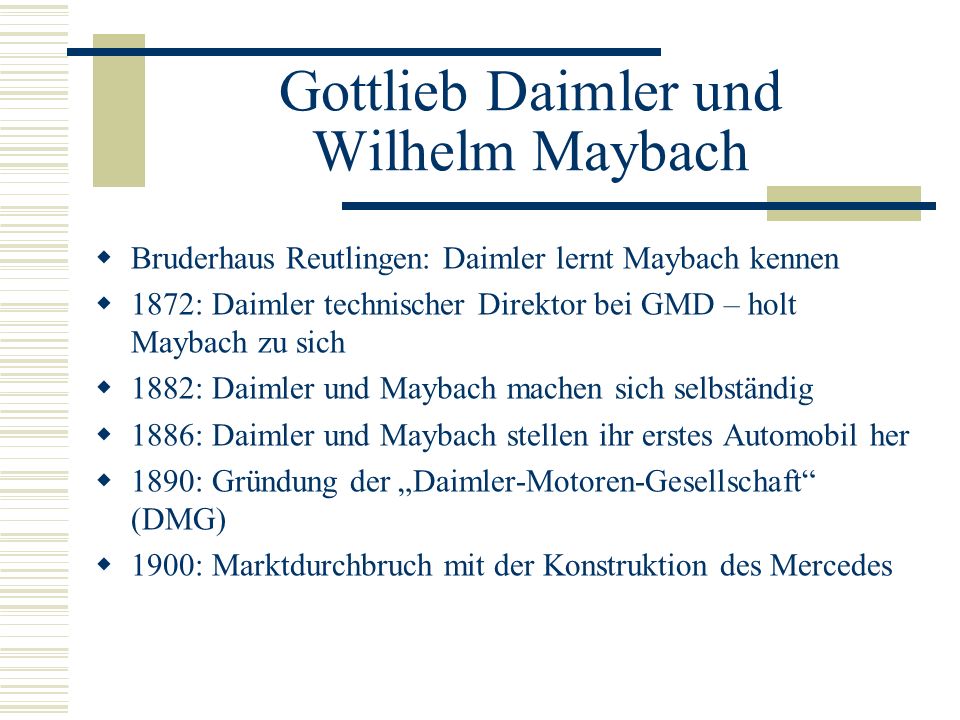 Gottlieb Daimler und Wilhelm Maybach