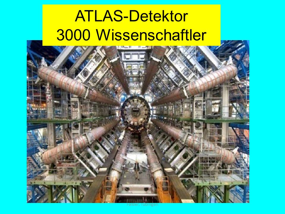 ATLAS-Detektor 3000 Wissenschaftler Fäßler, Tübingen