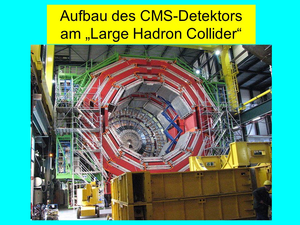 Aufbau des CMS-Detektors am „Large Hadron Collider
