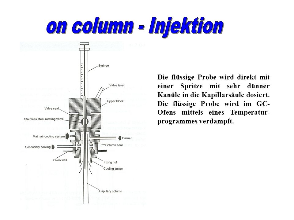 on column - Injektion