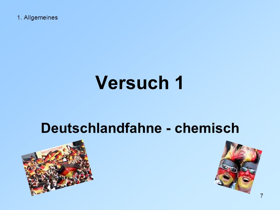 Deutschlandfahne - chemisch