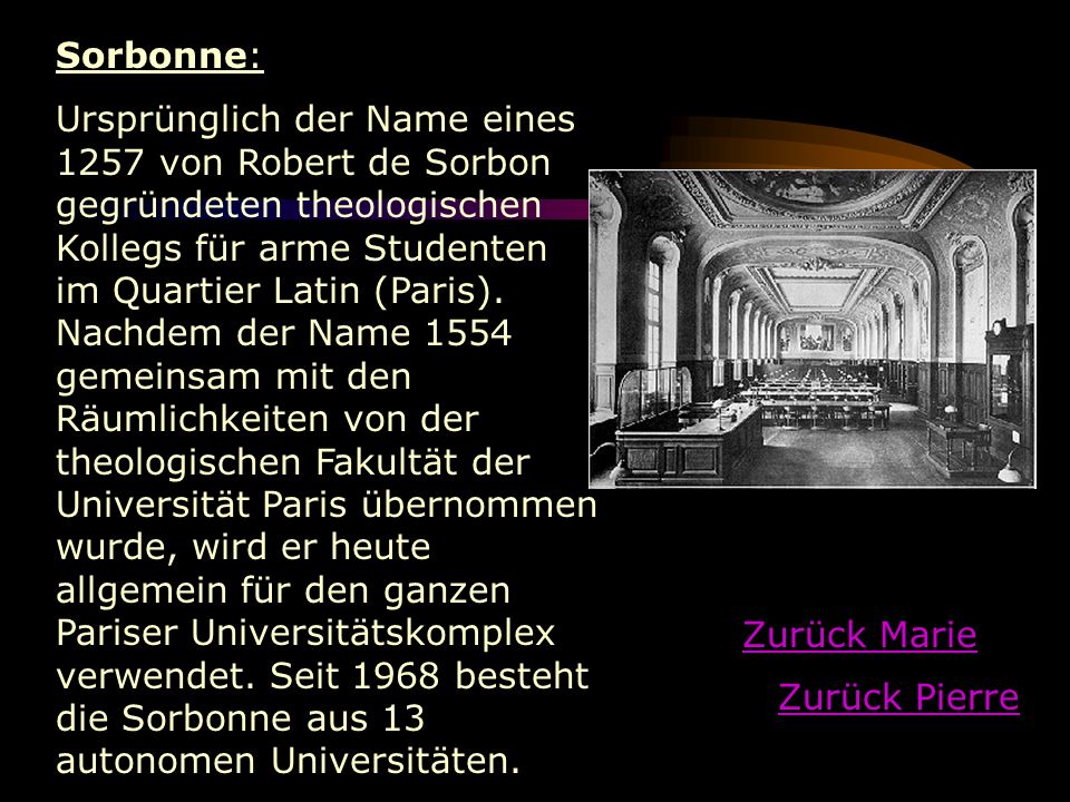 Sorbonne: