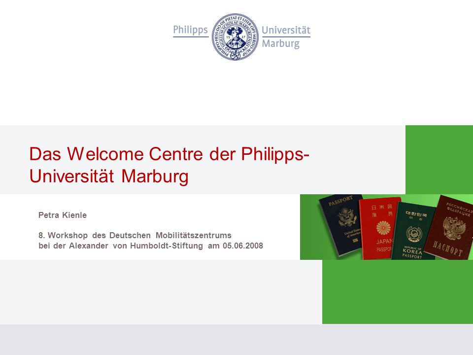 Das Welcome Centre der Philipps-Universität Marburg
