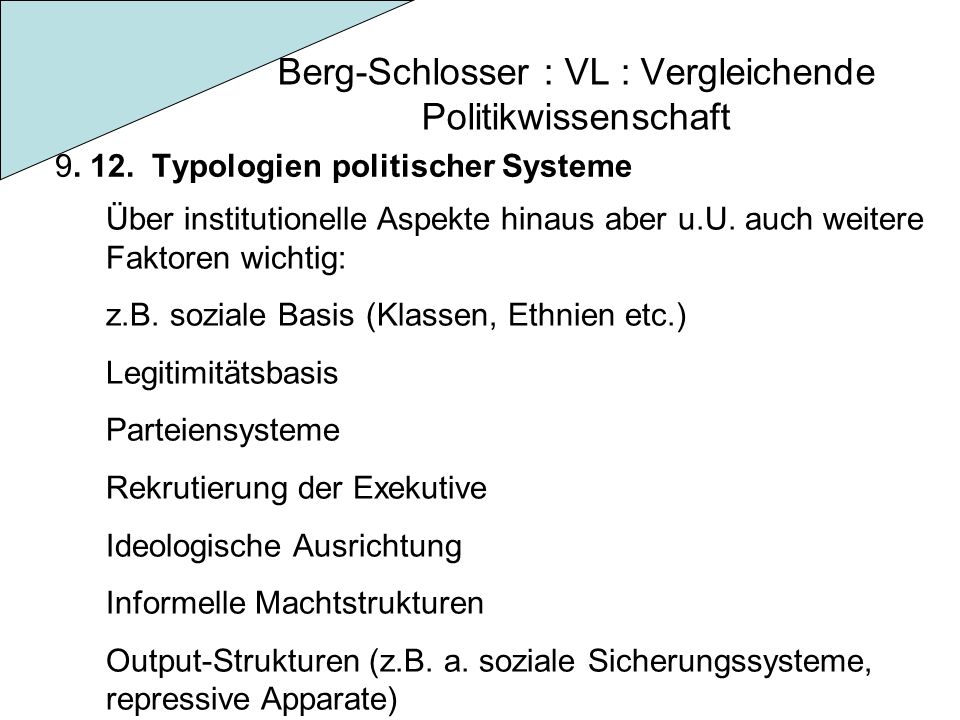 Berg-Schlosser : VL : Vergleichende Politikwissenschaft