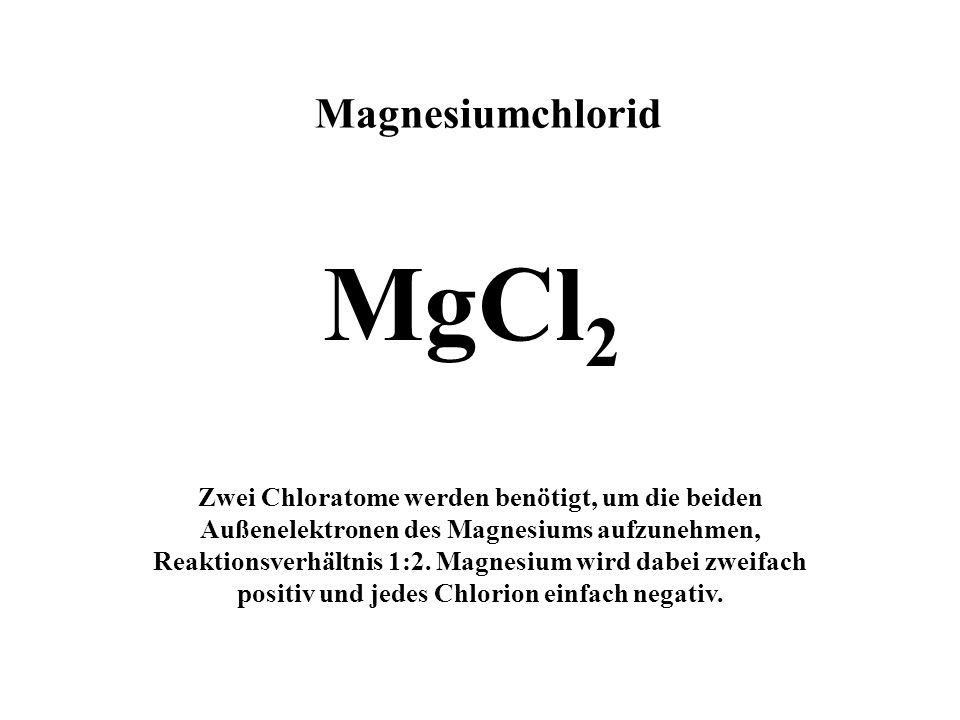 MgCl2 Magnesiumchlorid