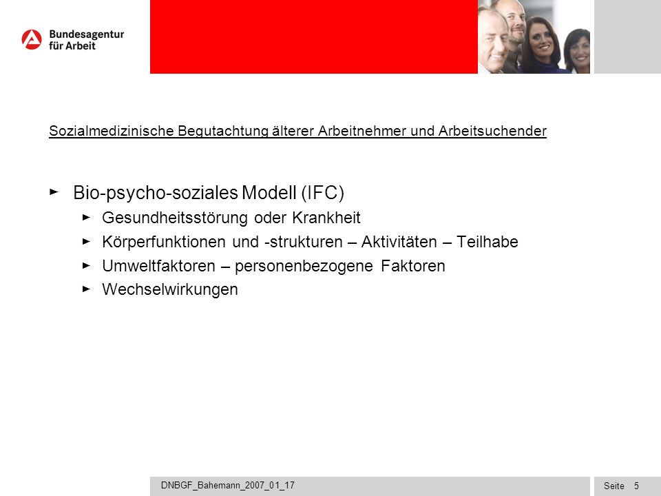 Bio-psycho-soziales Modell (IFC)