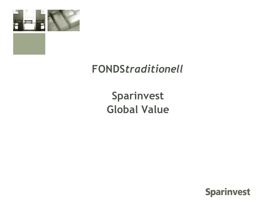 Sparinvest Global Value