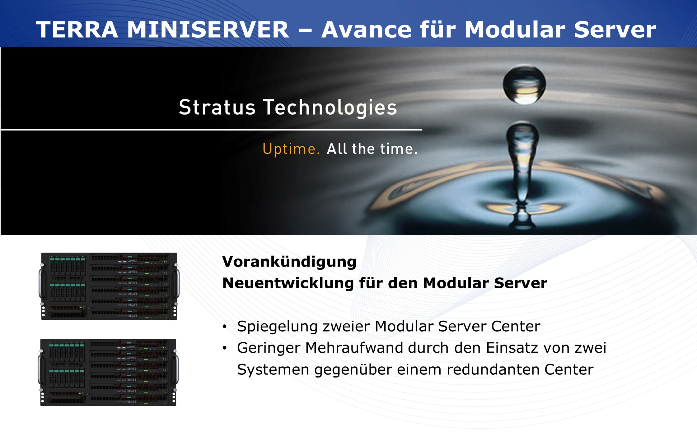 TERRA MINISERVER – Avance für Modular Server
