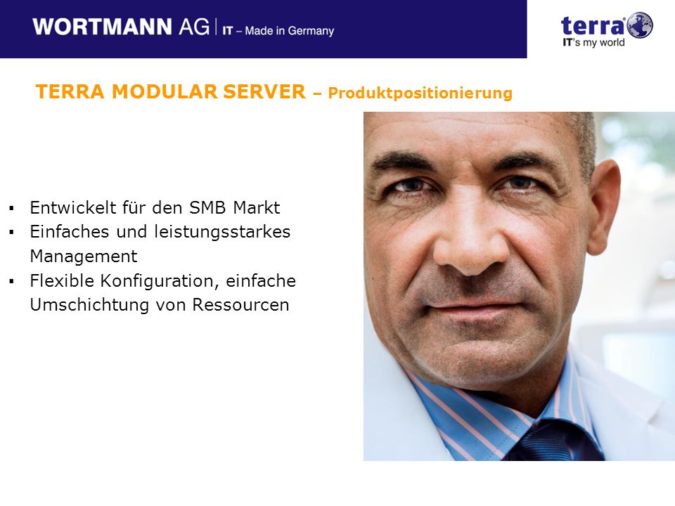 TERRA MODULAR SERVER – Produktpositionierung