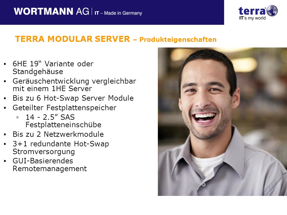 TERRA MODULAR SERVER – Produkteigenschaften