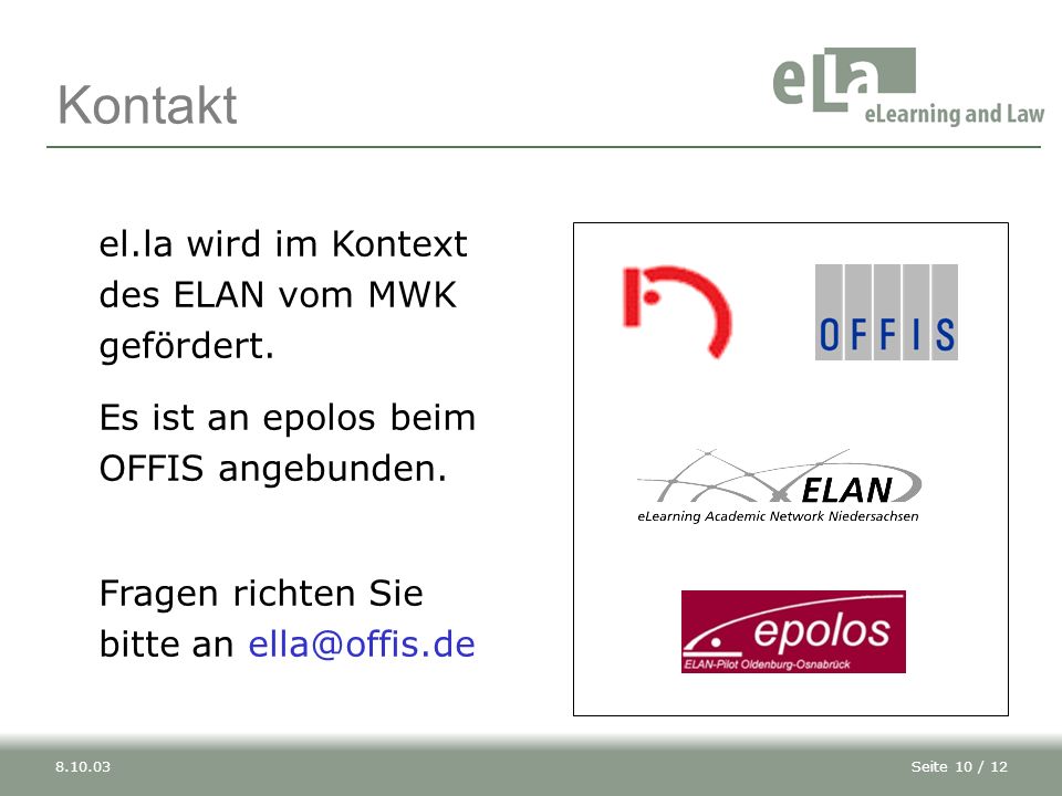 Kontakt el.la wird im Kontext des ELAN vom MWK gefördert.