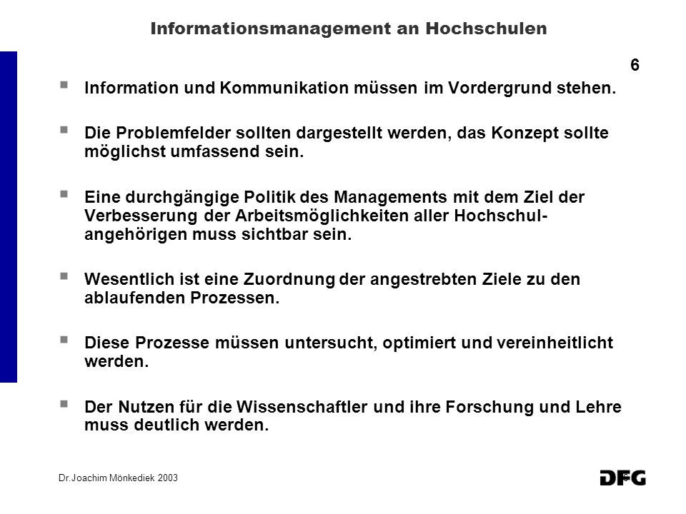 Informationsmanagement an Hochschulen