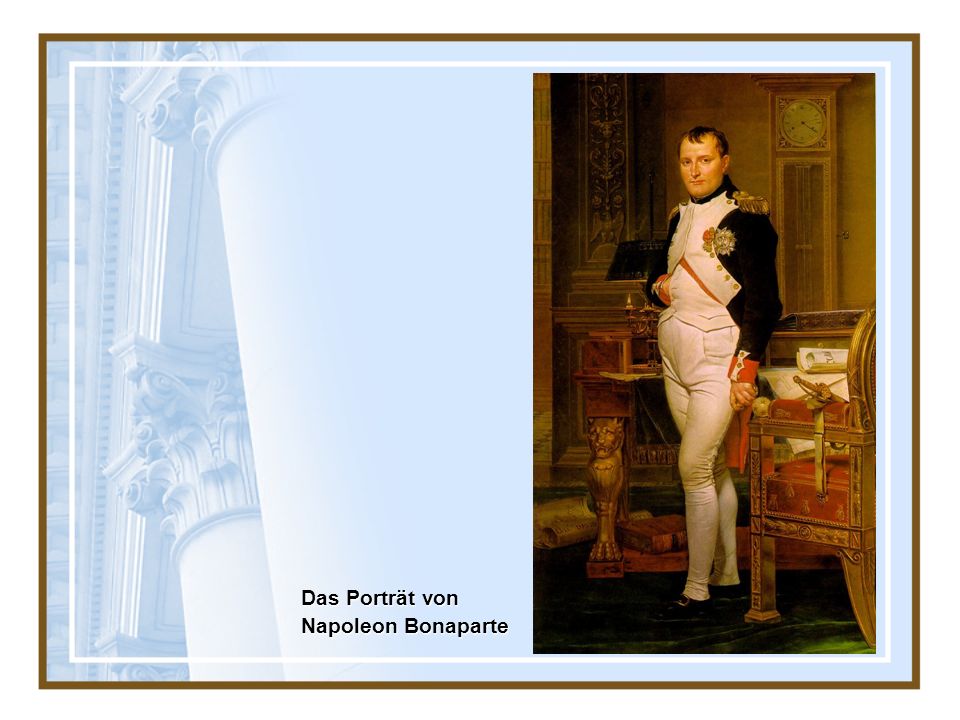 Das Porträt von Napoleon Bonaparte