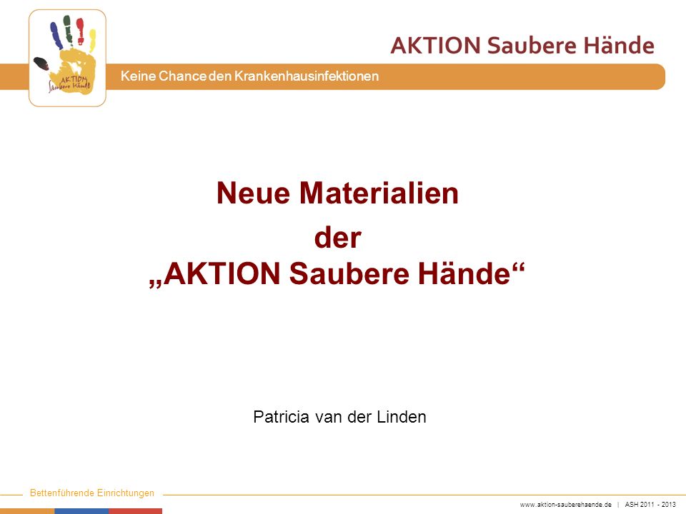 Neue Materialien der „AKTION Saubere Hände