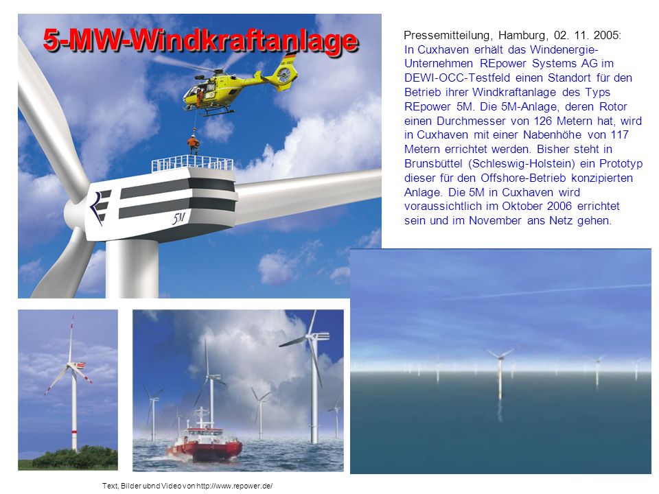 5-MW-Windkraftanlage