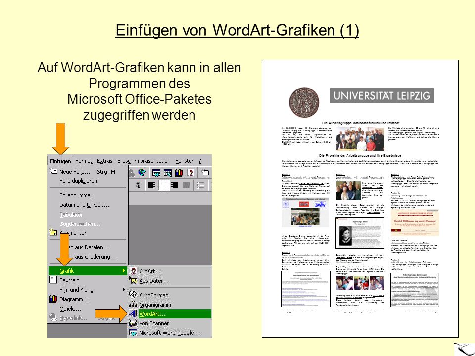 Einfügen von WordArt-Grafiken (1)