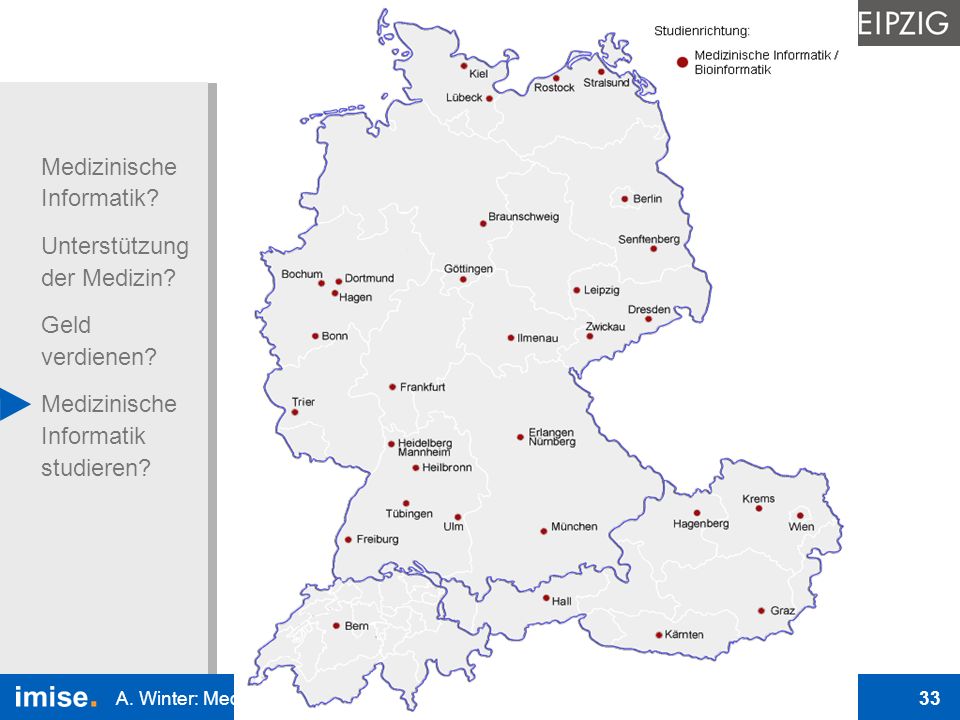 A. Winter: Medizinische Informatik - Medizin im Informationszeitalter